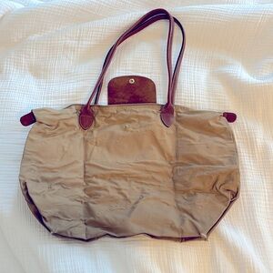 Longchamp Le Pliage Original Large Nylon Tote Bag - Tan